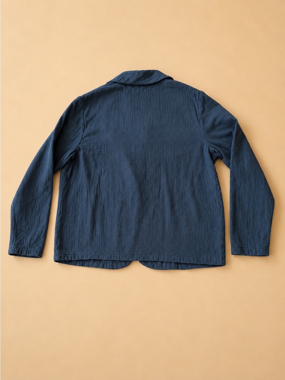 Pact 100% Organic Cotton French Navy Coastal Double Gauze Jacket - Picture 3 of 7